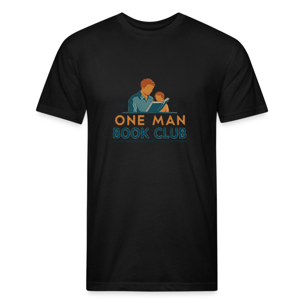 One Man Book Club Logo T-Shirt - black