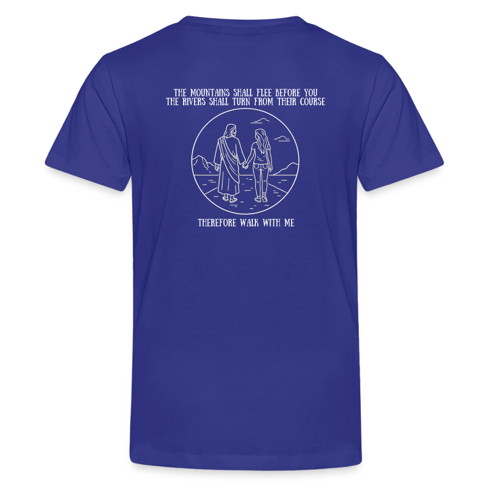 Youth Girls Walk With Me - royal blue