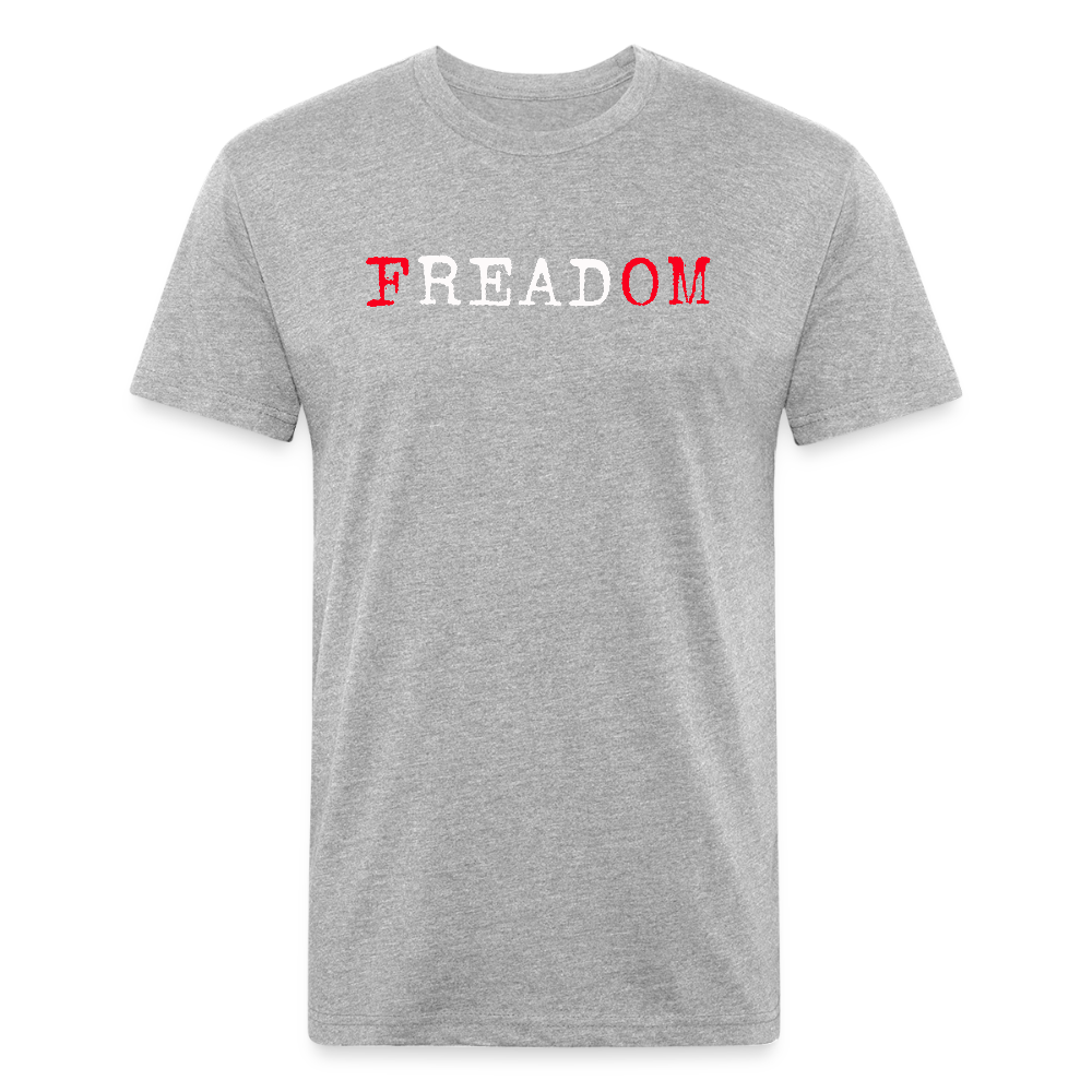 FREADOM. Fitted Cotton/Poly Unisex T-Shirt by Next Level - heather gray