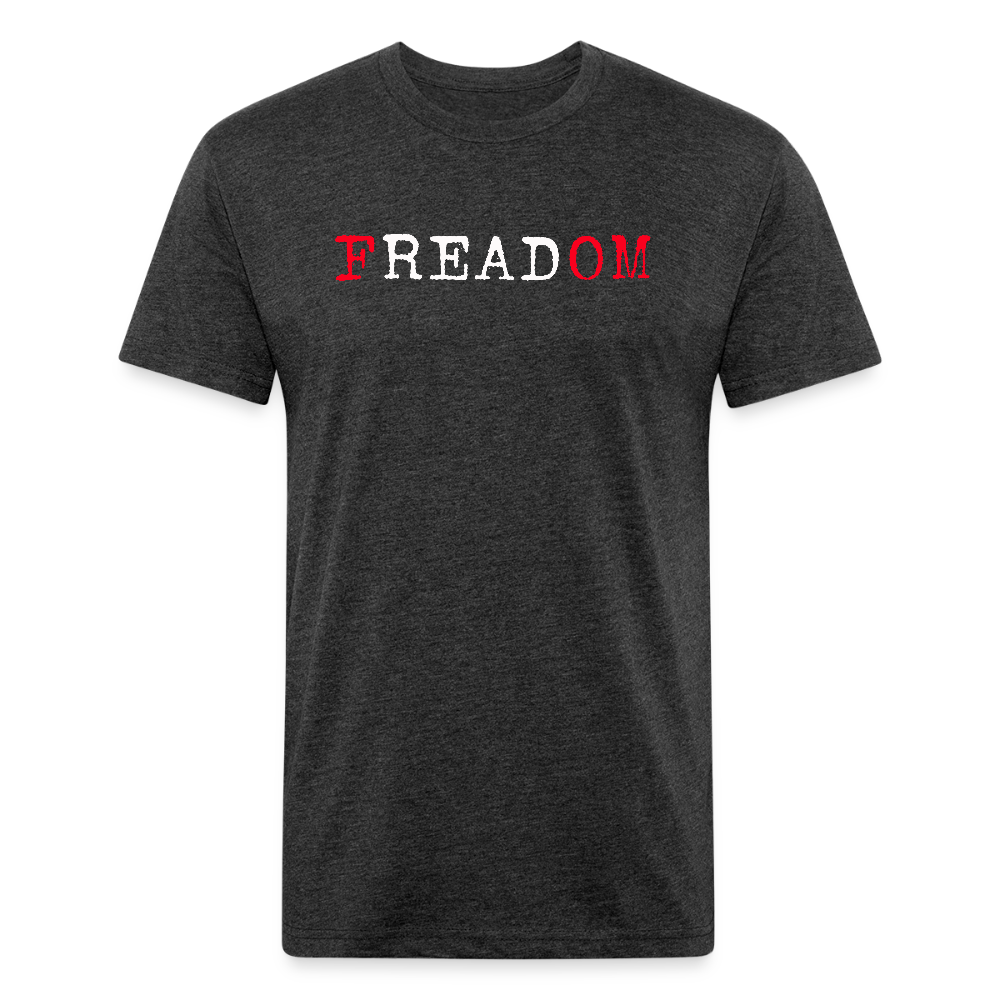 FREADOM. Fitted Cotton/Poly Unisex T-Shirt by Next Level - heather black