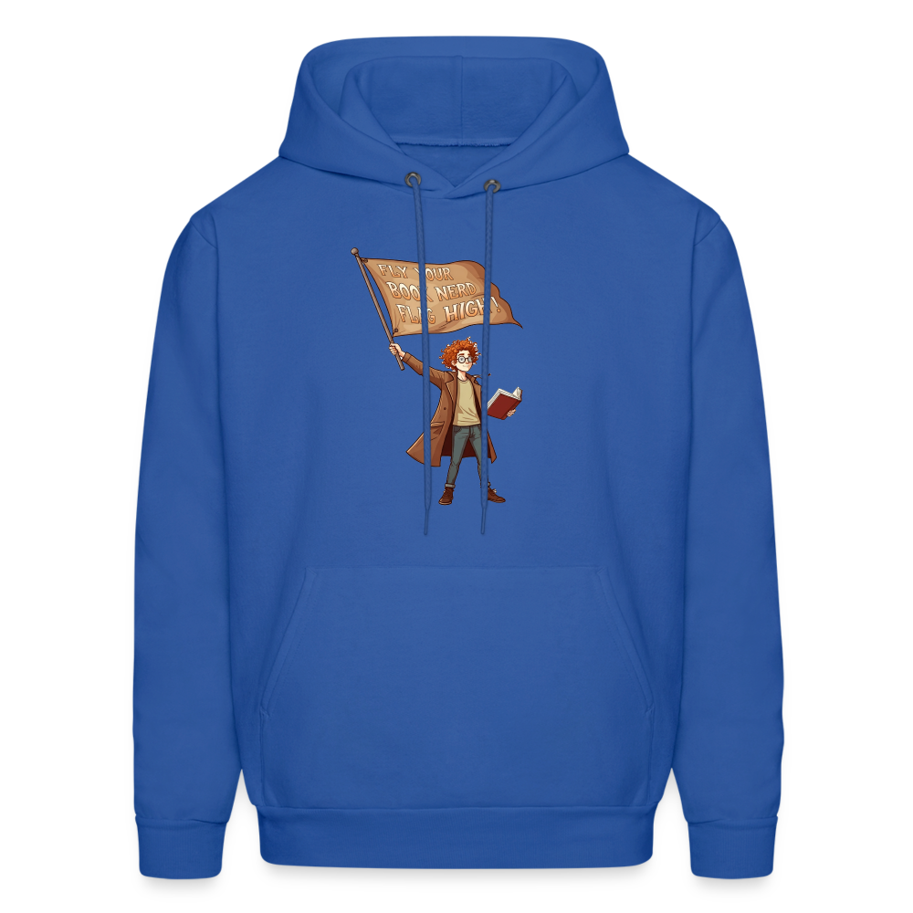 Fly Your Book Nerd Flag High Unisex Hoodie - royal blue