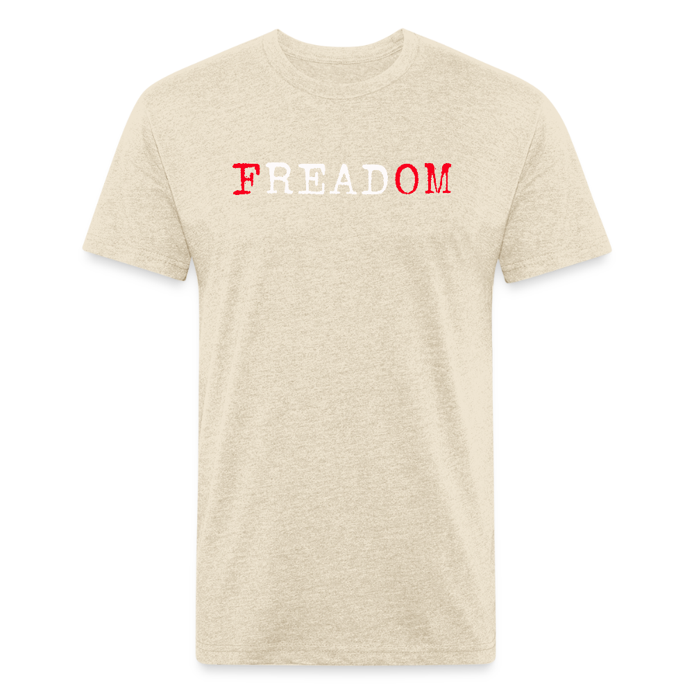 FREADOM. Fitted Cotton/Poly Unisex T-Shirt by Next Level - heather cream