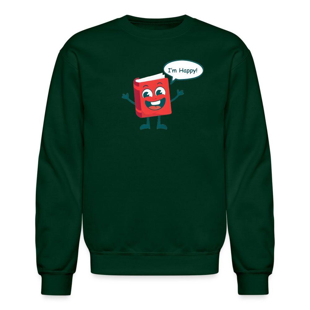 I'm Happy! Unisex Crewneck Sweatshirt - One Man Book Club: The Shop