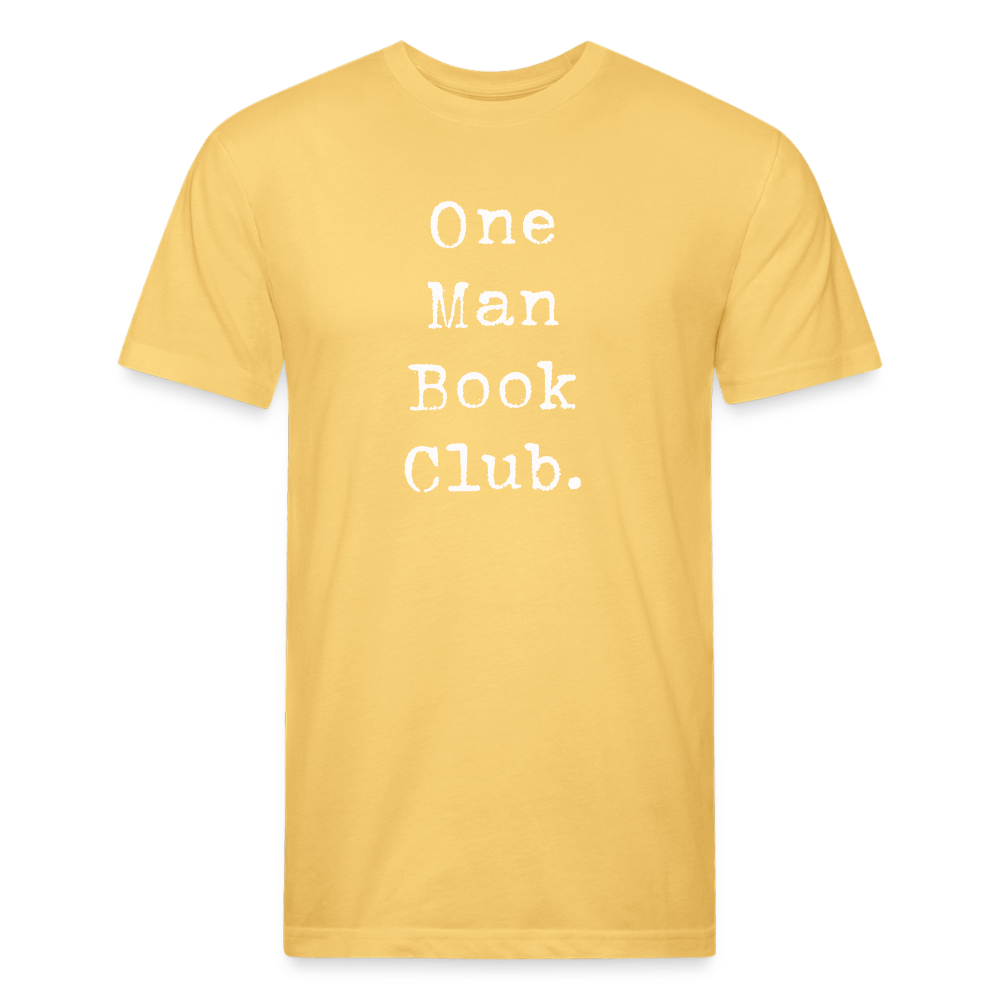 One Man Book Club. Fitted Cotton/Poly Unisex T-Shirt by Next Level - One Man Book Club: The Shop