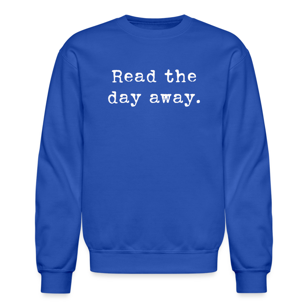 Read the day away. Unisex Crewneck Sweatshirt - One Man Book Club: The Shop