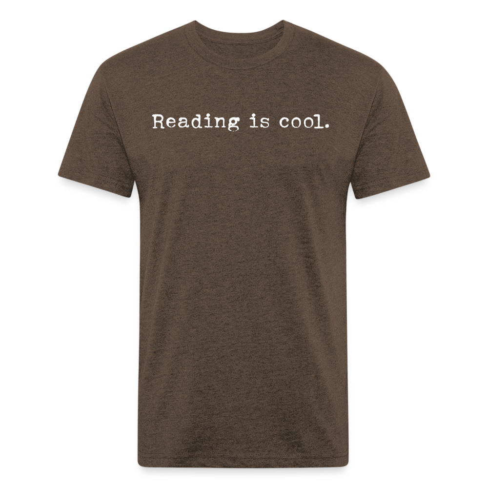 Reading is cool. Fitted Cotton/Poly Unisex T-Shirt by Next Level - One Man Book Club: The Shop
