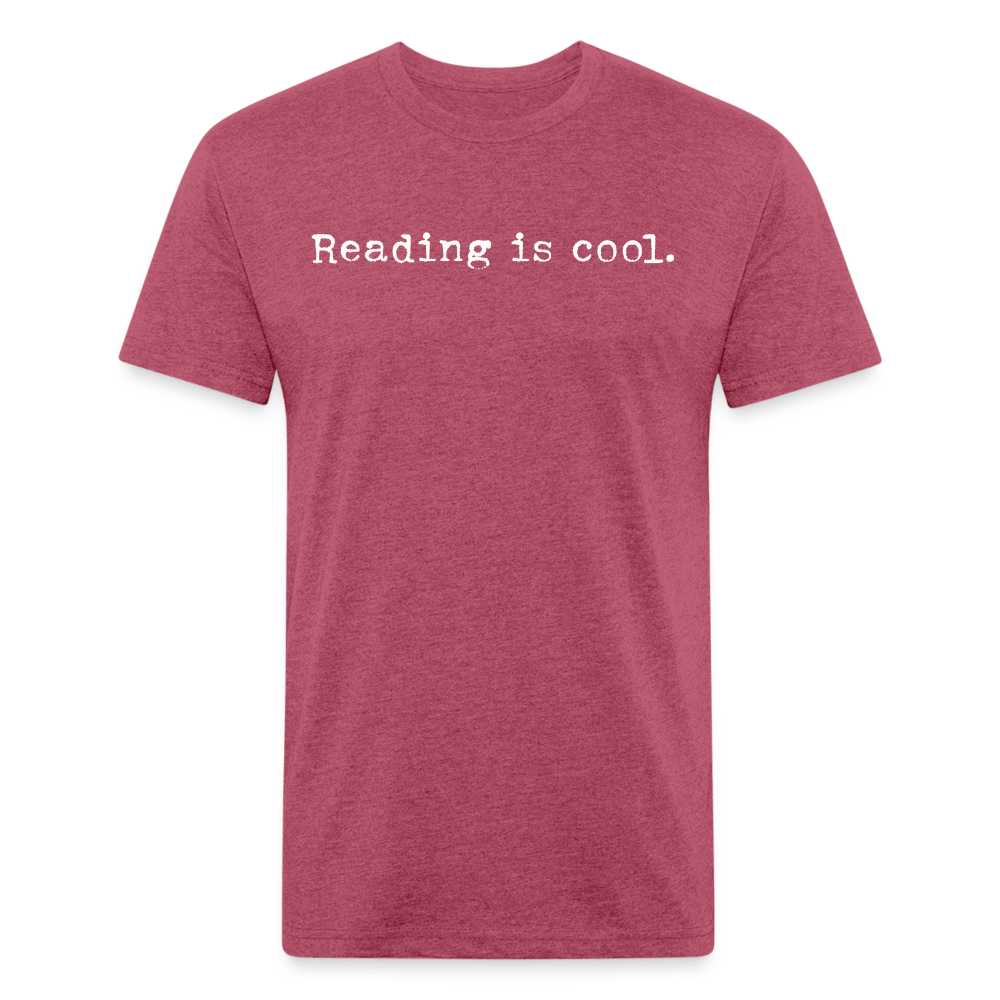 Reading is cool. Fitted Cotton/Poly Unisex T-Shirt by Next Level - One Man Book Club: The Shop