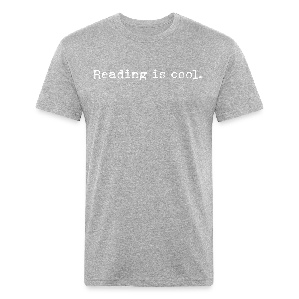 Reading is cool. Fitted Cotton/Poly Unisex T-Shirt by Next Level - One Man Book Club: The Shop