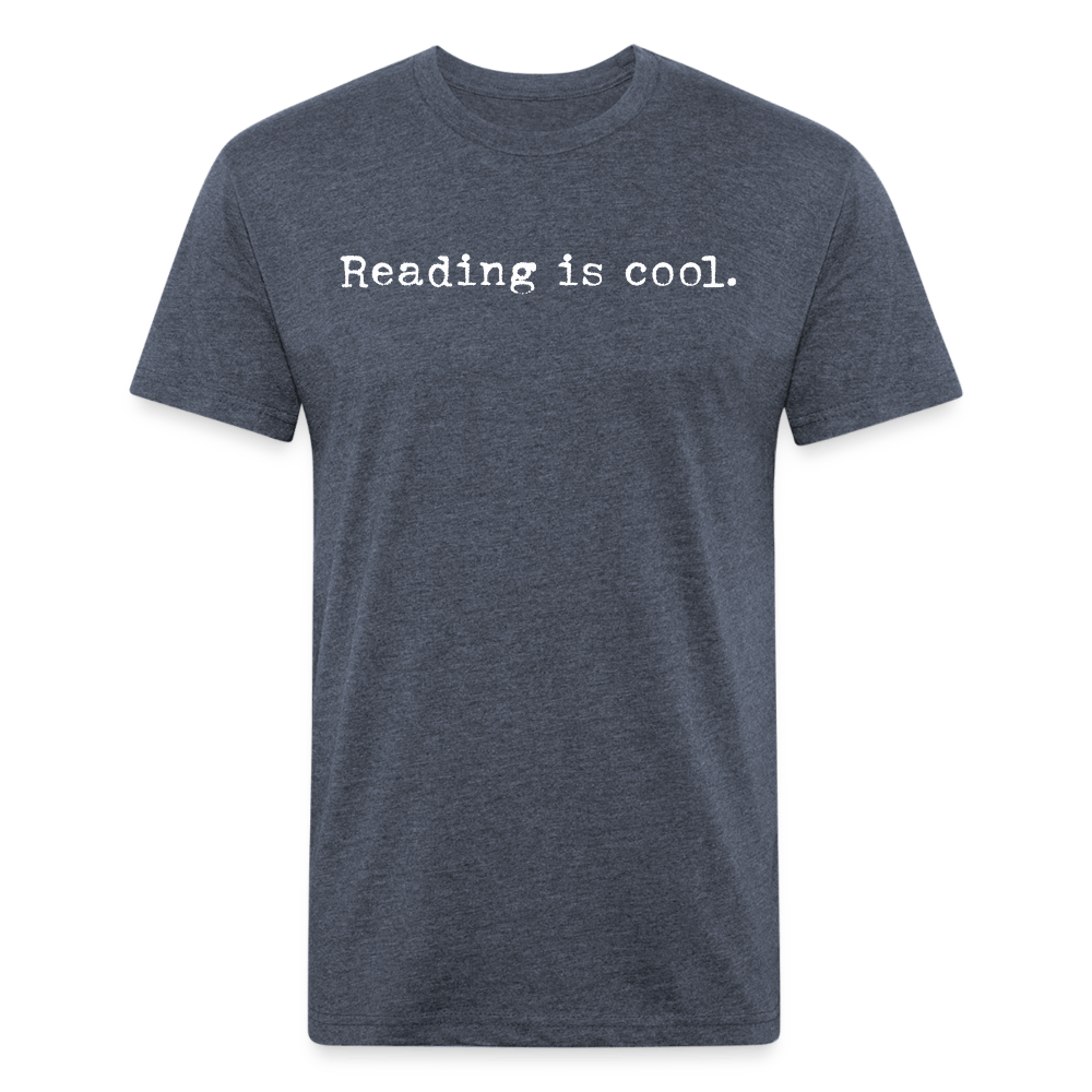 Reading is cool. Fitted Cotton/Poly Unisex T-Shirt by Next Level - One Man Book Club: The Shop