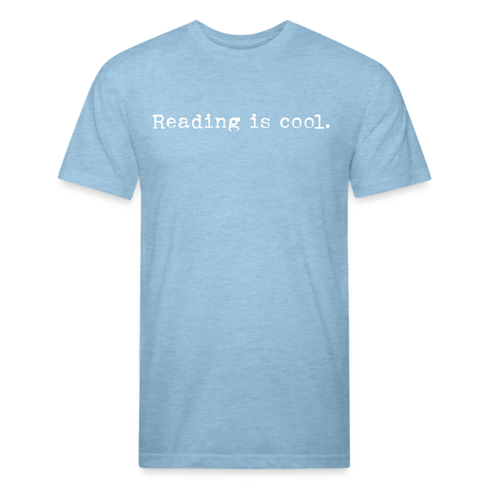 Reading is cool. Fitted Cotton/Poly Unisex T-Shirt by Next Level - One Man Book Club: The Shop