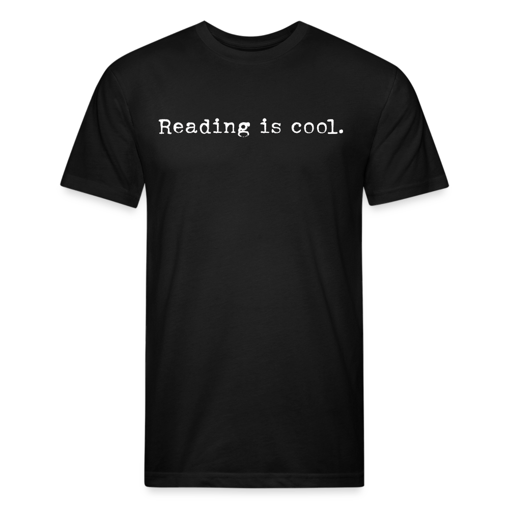 Reading is cool. Fitted Cotton/Poly Unisex T-Shirt by Next Level - One Man Book Club: The Shop