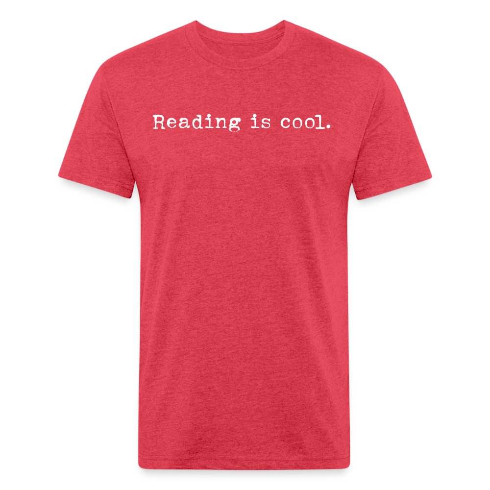 Reading is cool. Fitted Cotton/Poly Unisex T-Shirt by Next Level - One Man Book Club: The Shop