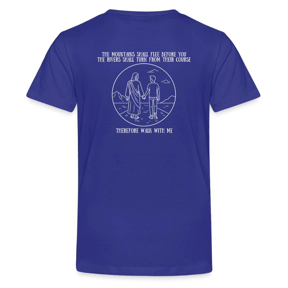 Youth Boys Walk With Me - royal blue