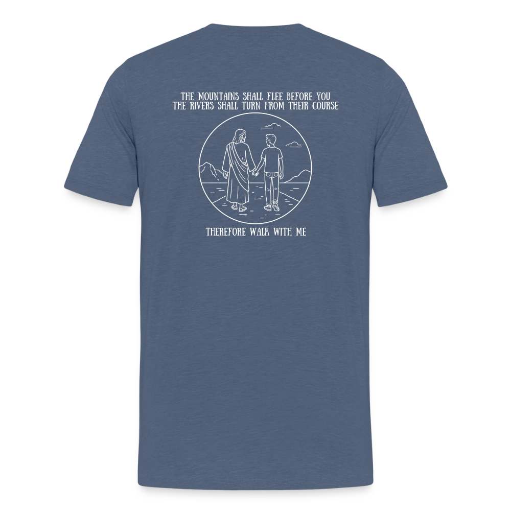 Youth Boys Walk With Me - heather blue