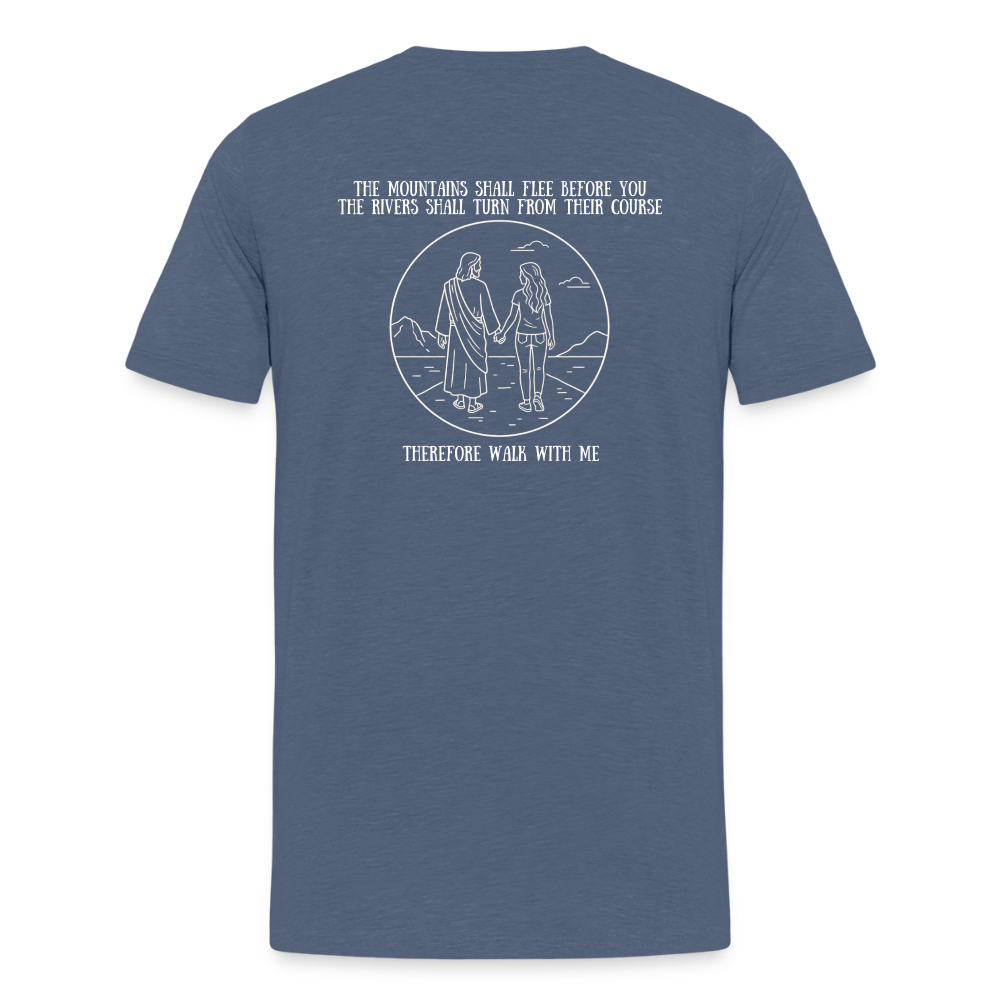 Youth Girls Walk With Me - heather blue