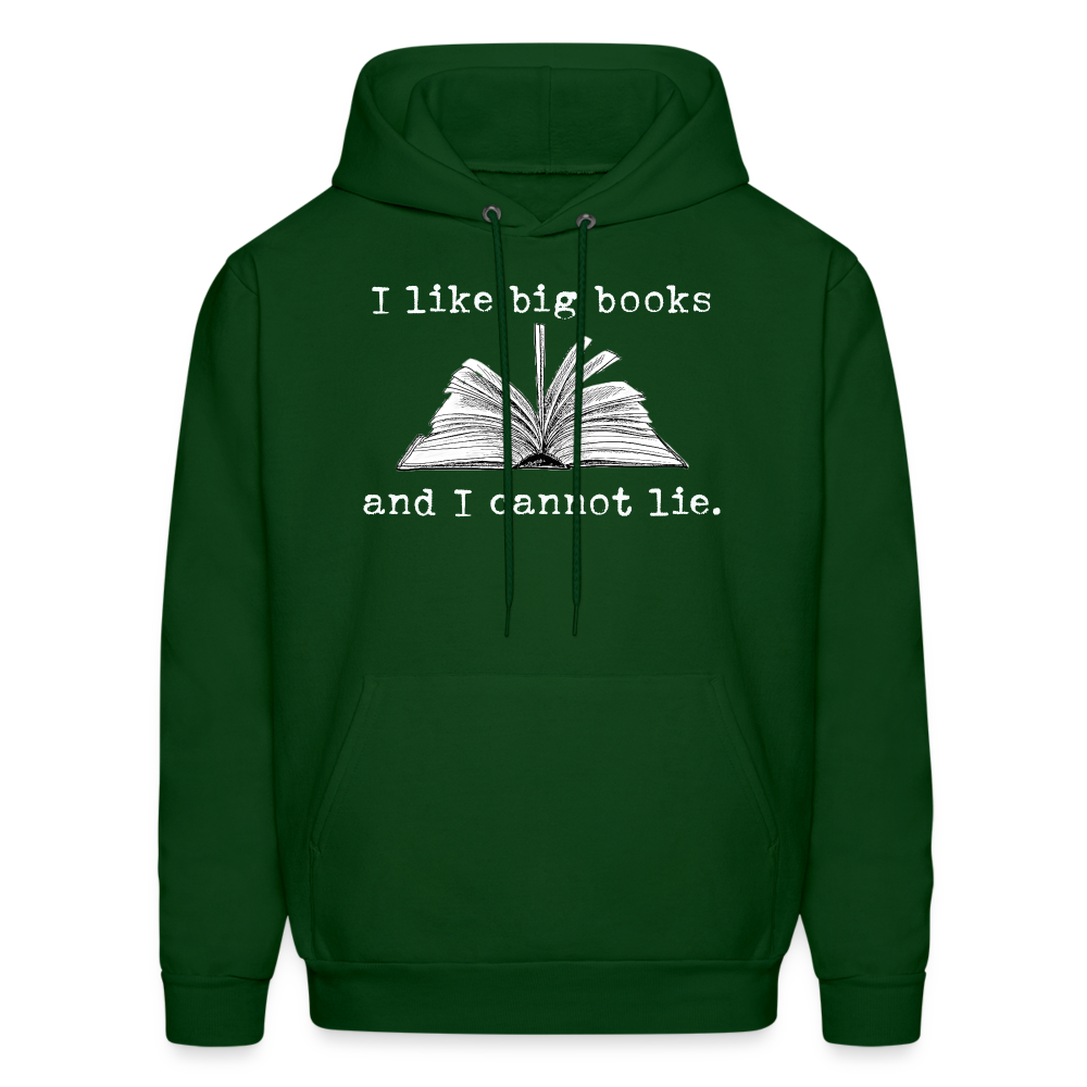 I like big books and I cannot lie Hoodie - forest green