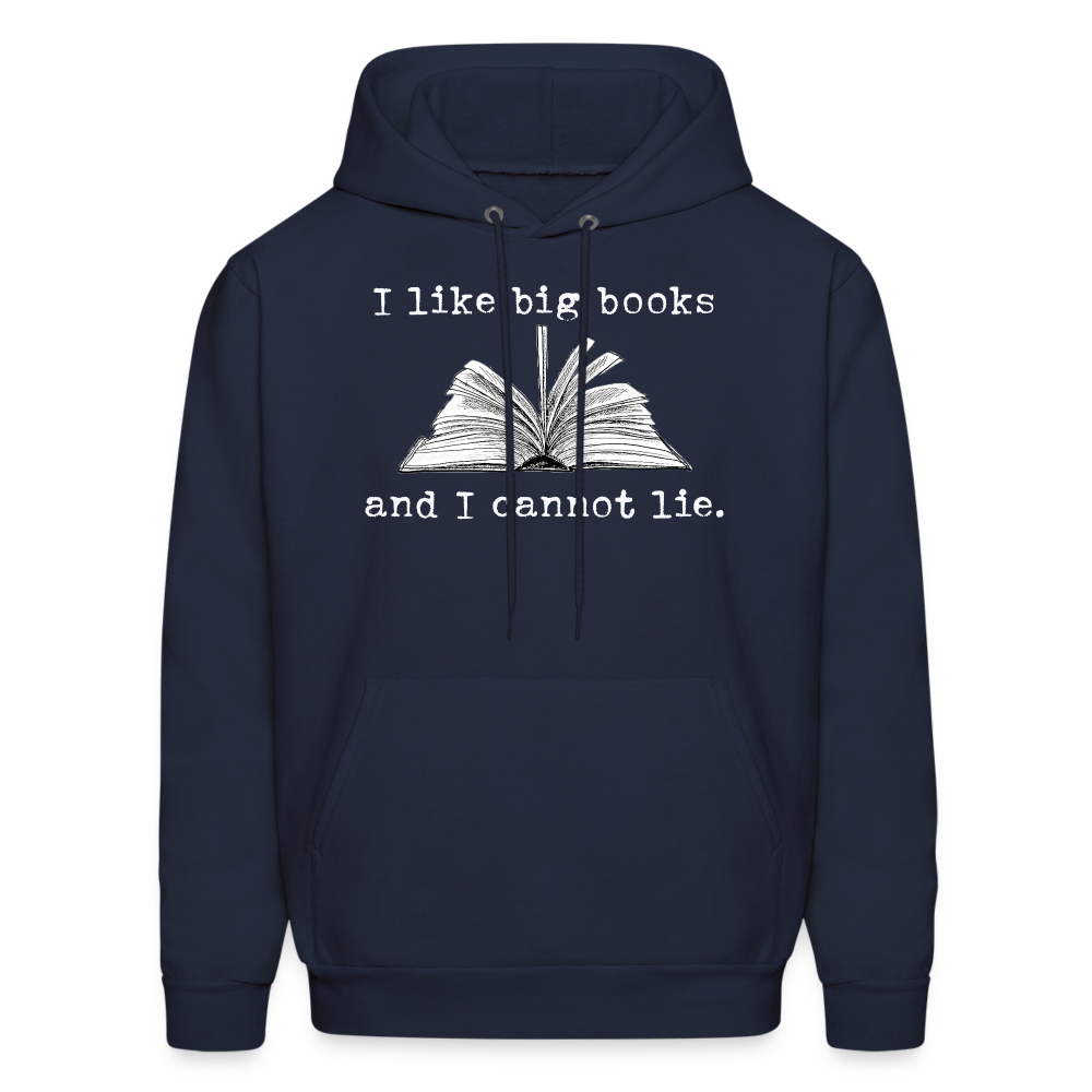 I like big books and I cannot lie Hoodie - navy