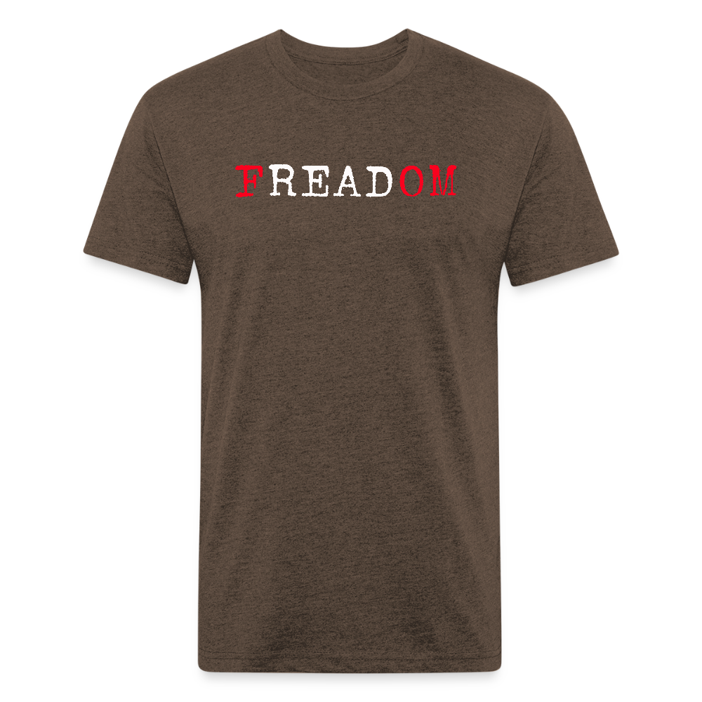 FREADOM. Fitted Cotton/Poly Unisex T-Shirt by Next Level - heather espresso