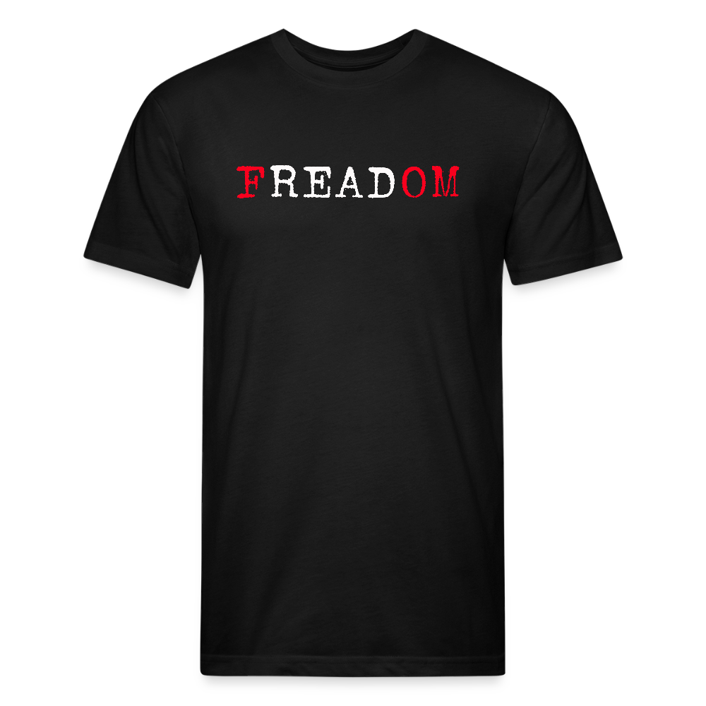 FREADOM. Fitted Cotton/Poly Unisex T-Shirt by Next Level - black