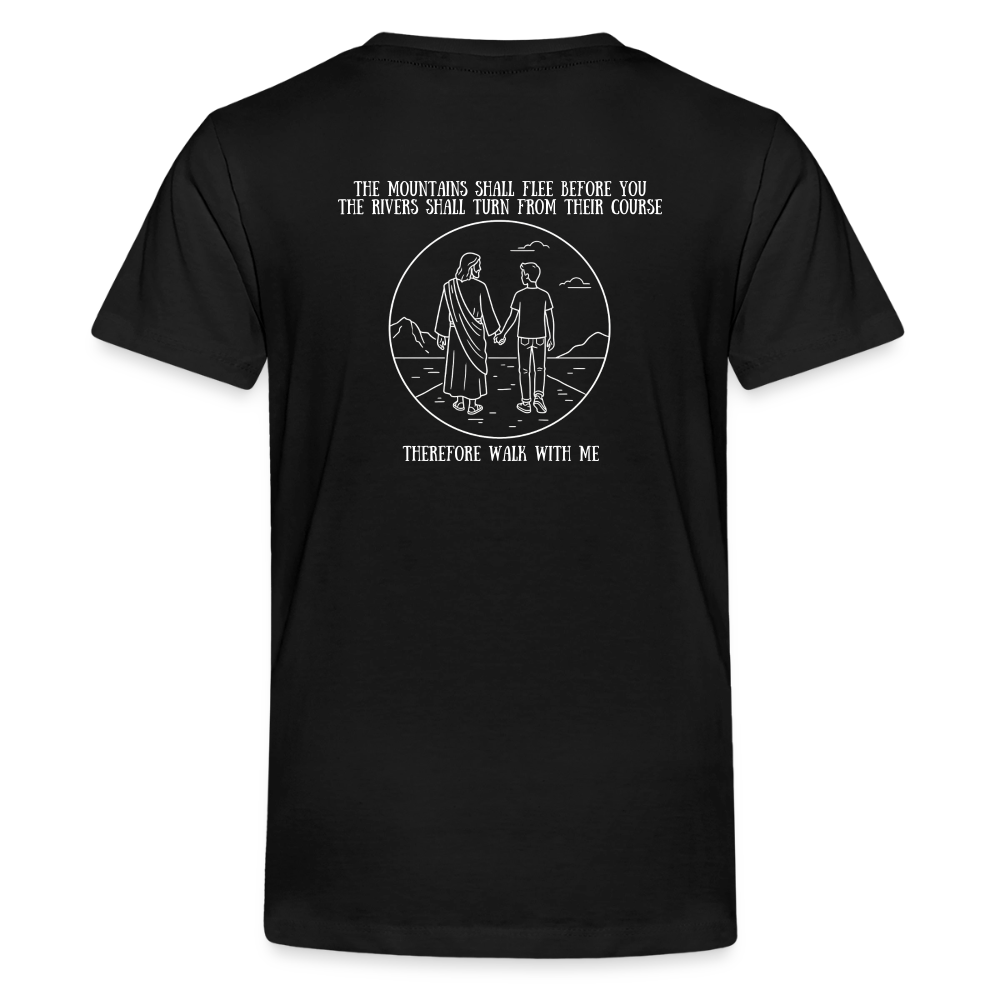 Youth Boys Walk With Me - black
