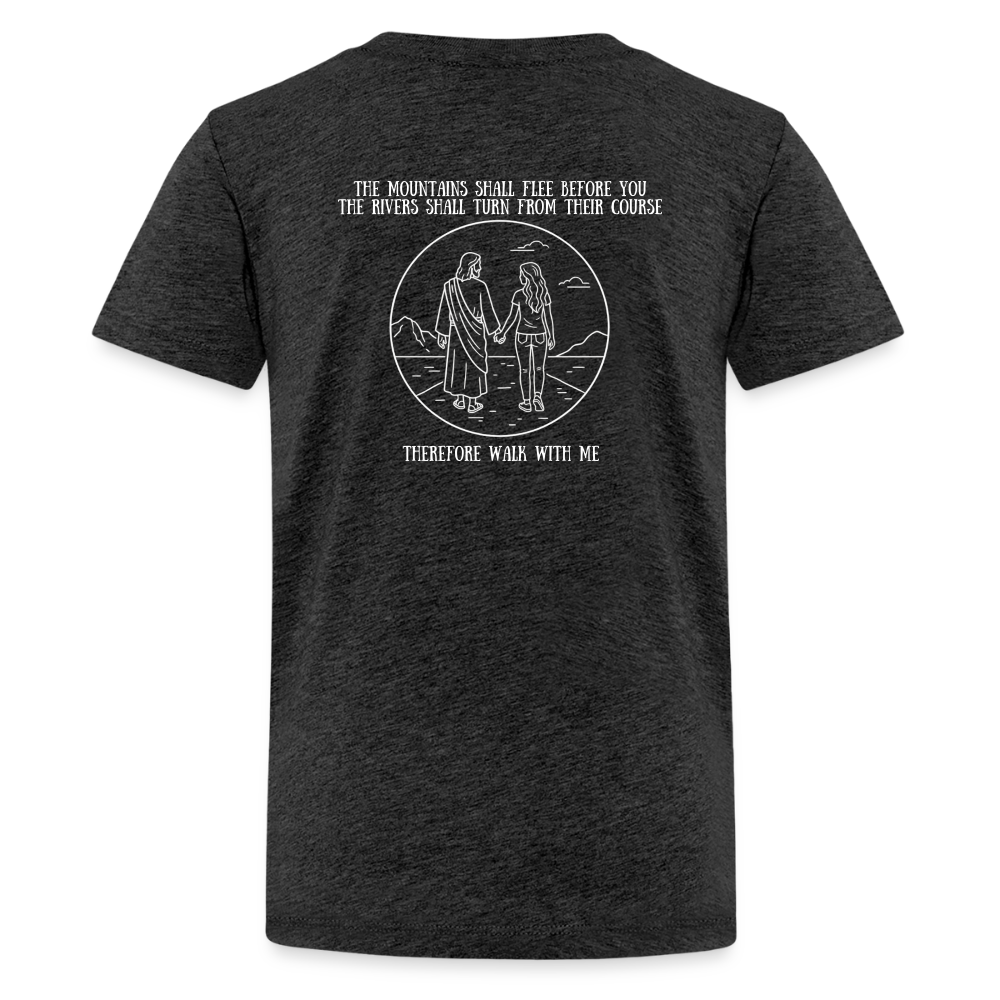 Youth Girls Walk With Me - charcoal grey