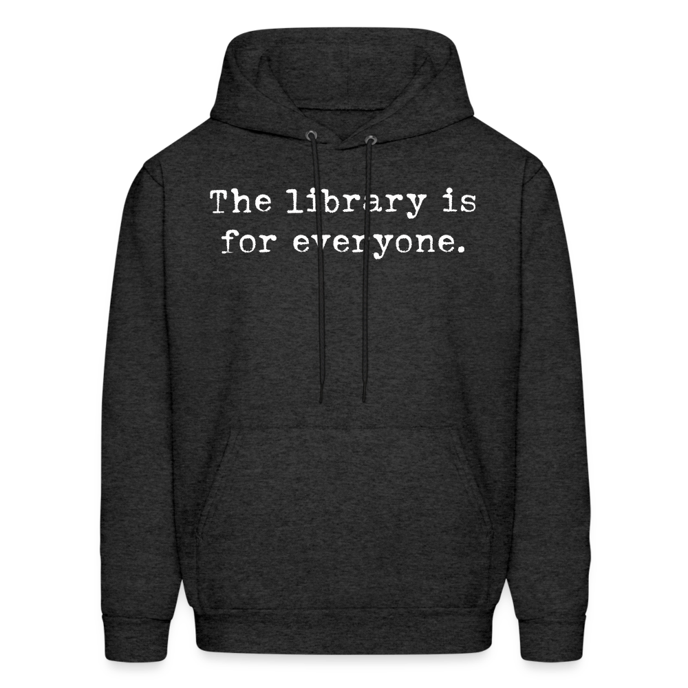 The library is for everyone. Unisex Hoodie - One Man Book Club: The Shop